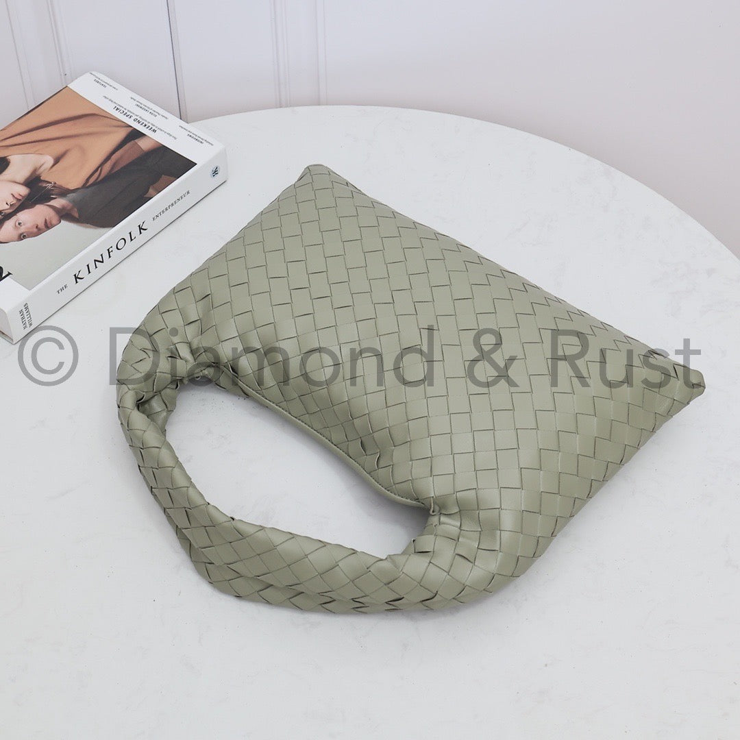 Small Hop Shoulder Bag #2269 Travertine Green