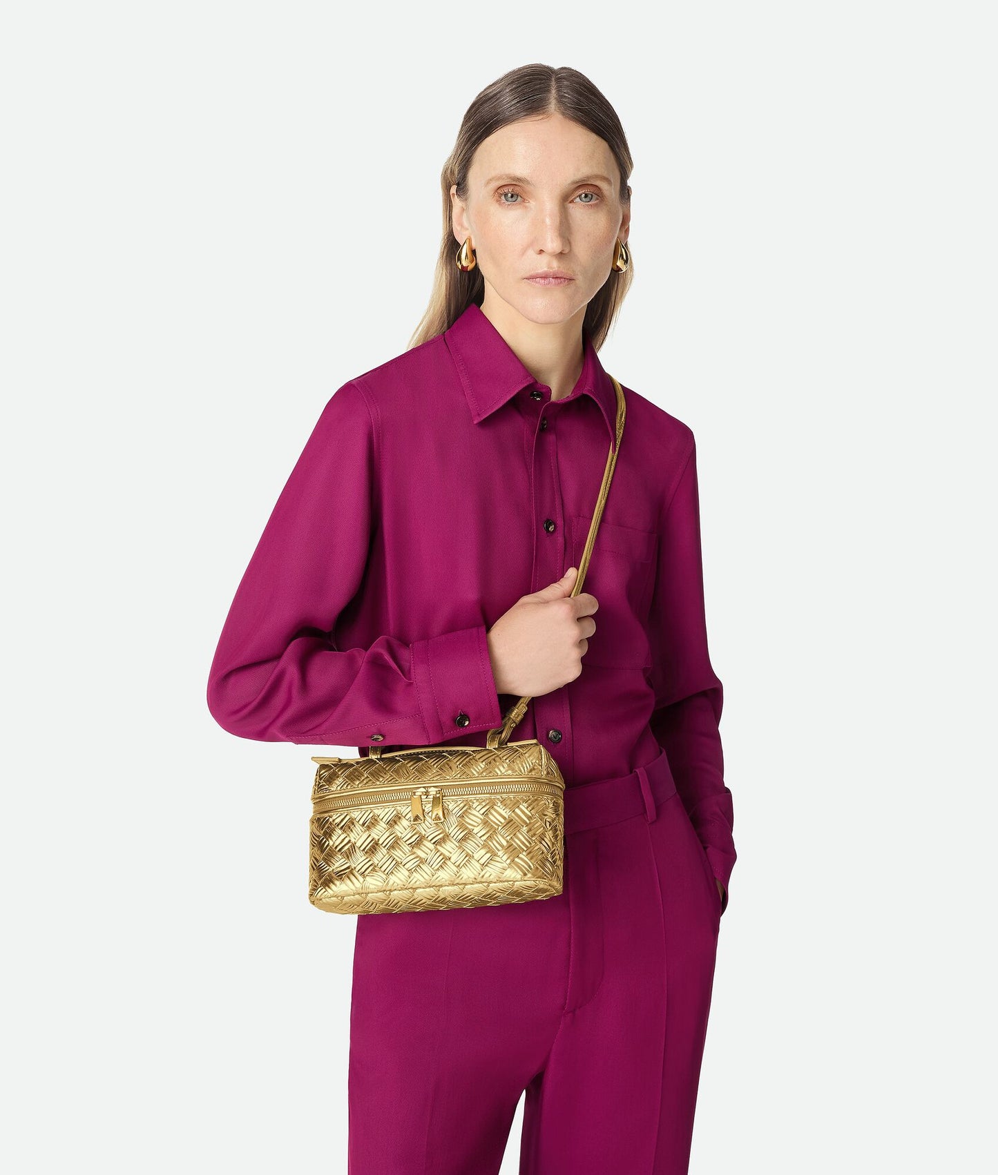 Vanity Crossbody Bag #2280 Gold Metallic