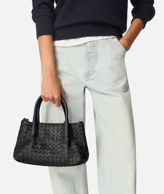 Small Pinacoteca Tote Bag #2281 Black/ Fondant