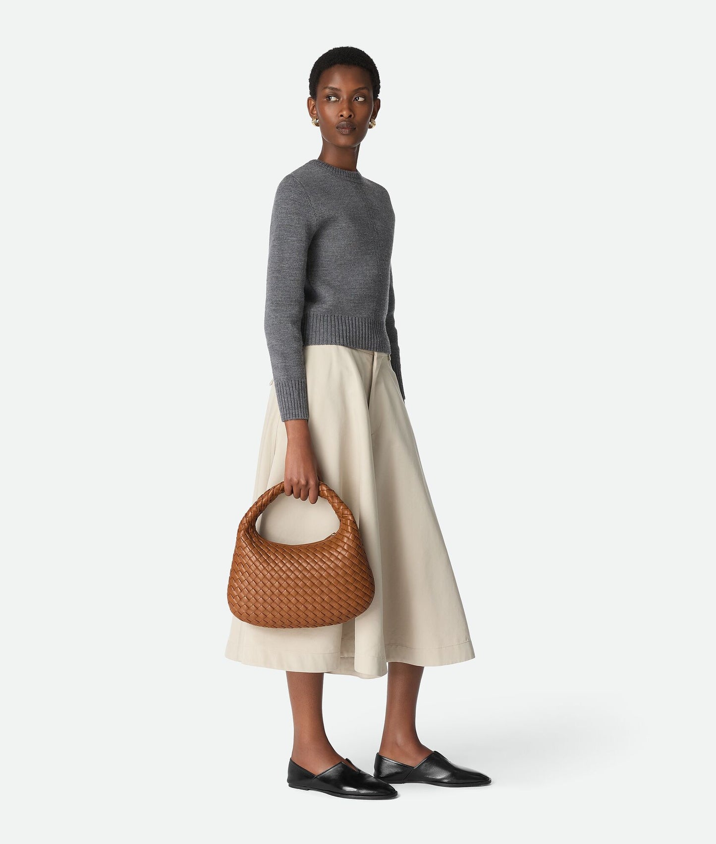 Small Veneta Shoulder Bag #2290 Amber