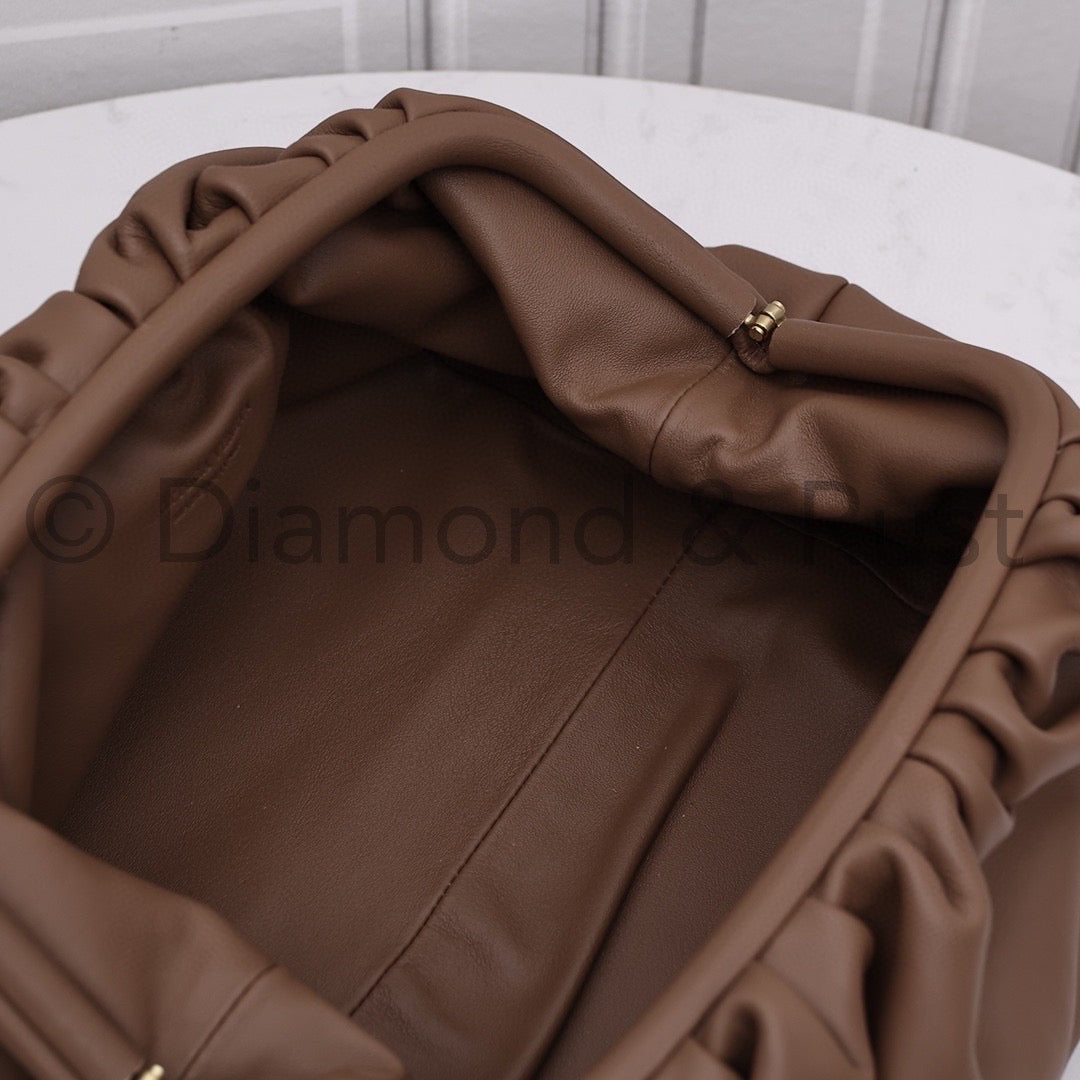 Large Pouch Clutch #9028 Caramel