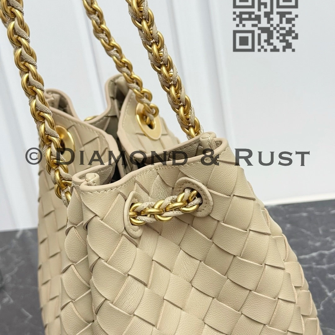 Small Parachute Chain Bag #2279 Ecru
