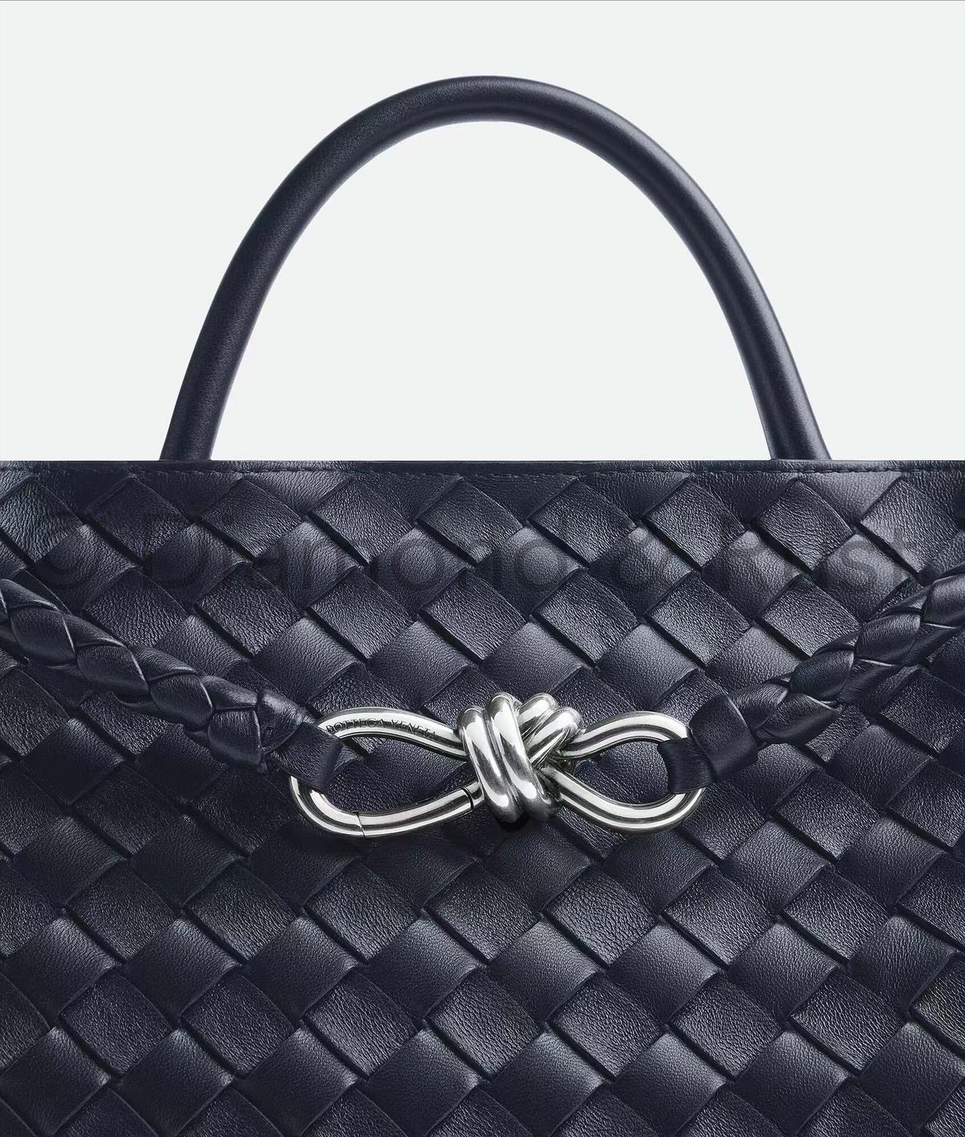 Medium Andiamo Bag #2261-1 Space Gray-Silver