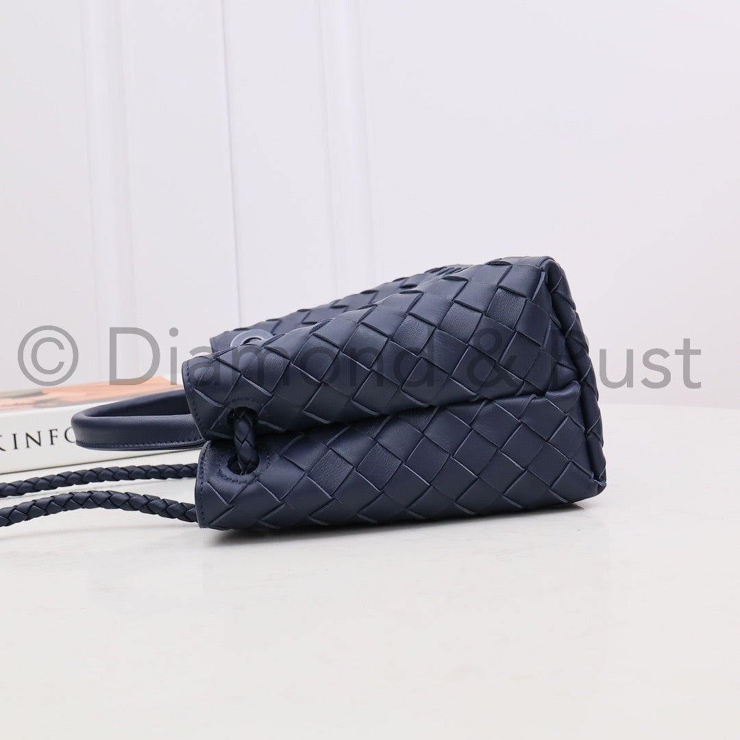 Medium Andiamo Bag #2261-1 Space Gray-Silver