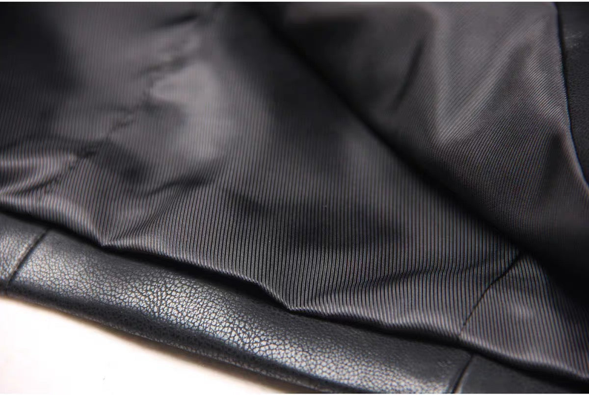 6 Button Leather Dress Made To Order