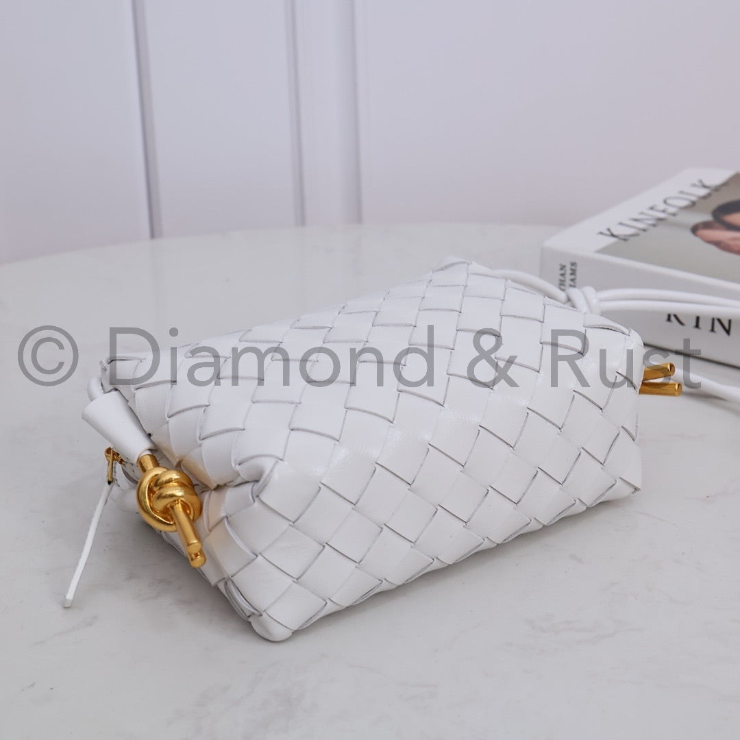 High Shine Mini Loop Camera Bag #2278 White