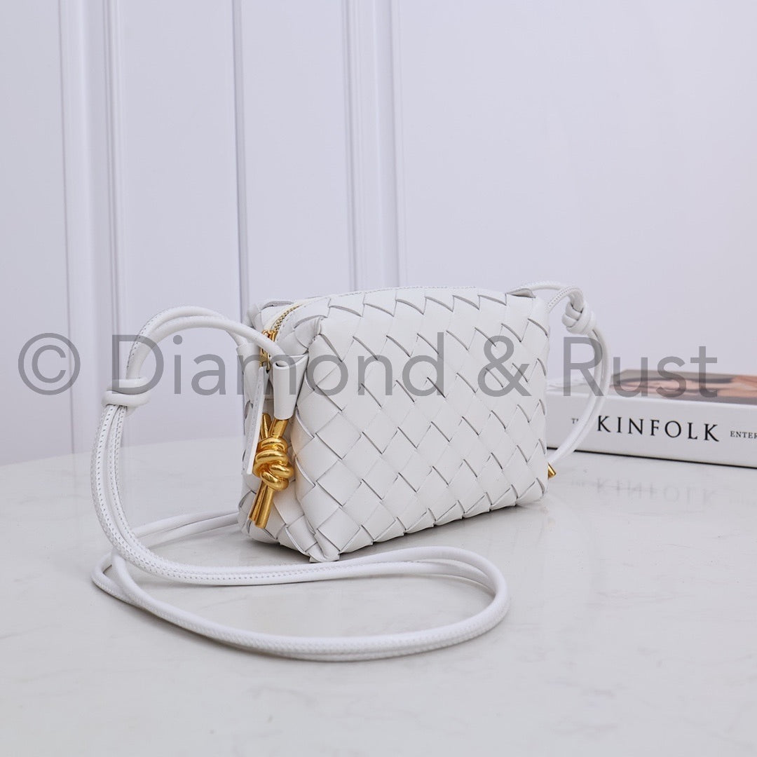 High Shine Mini Loop Camera Bag #2278 White