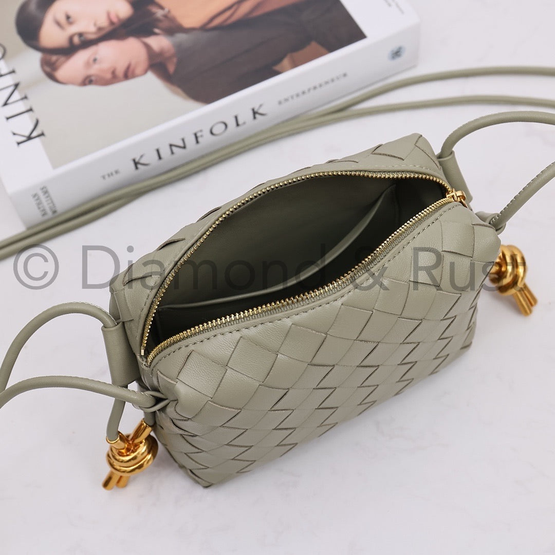 Mini Gold Knot Camera Bag #2263 Travertine