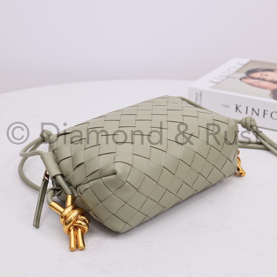 Mini Gold Knot Camera Bag #2263 Travertine