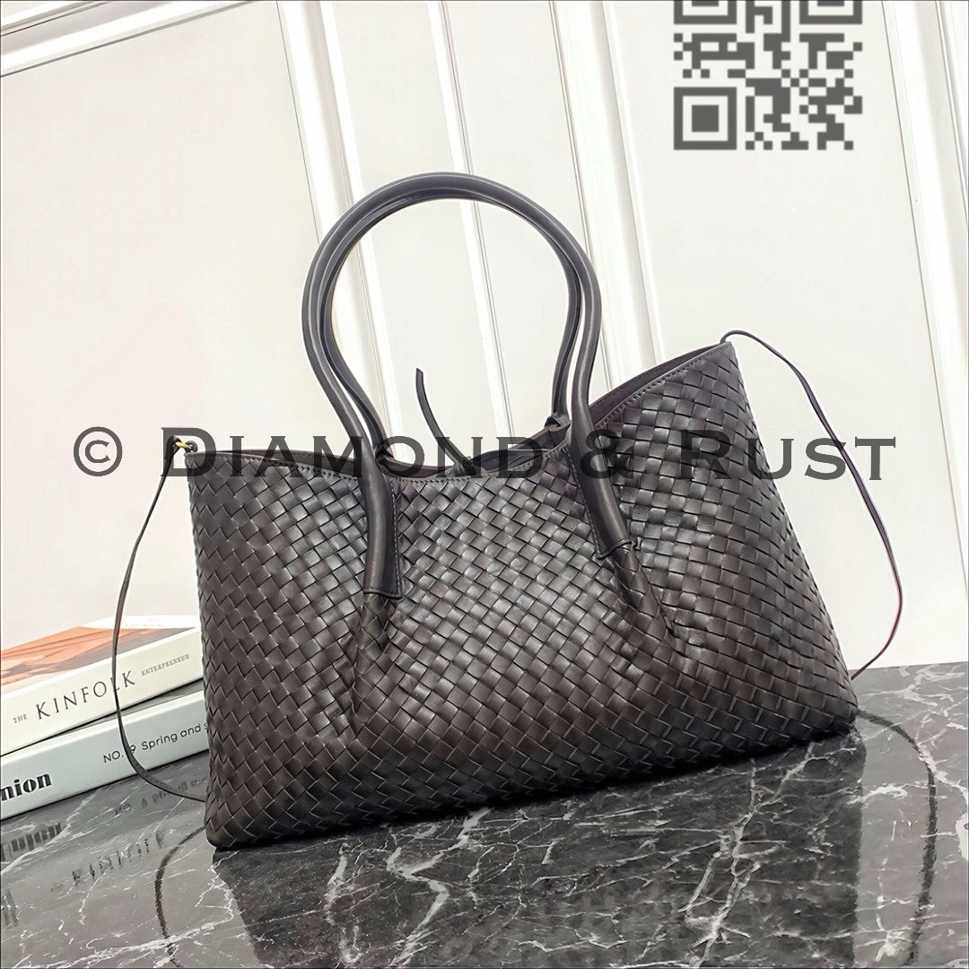 Large Pinacoteca Tote Bag #2281-1 Chocolate/ Fondant