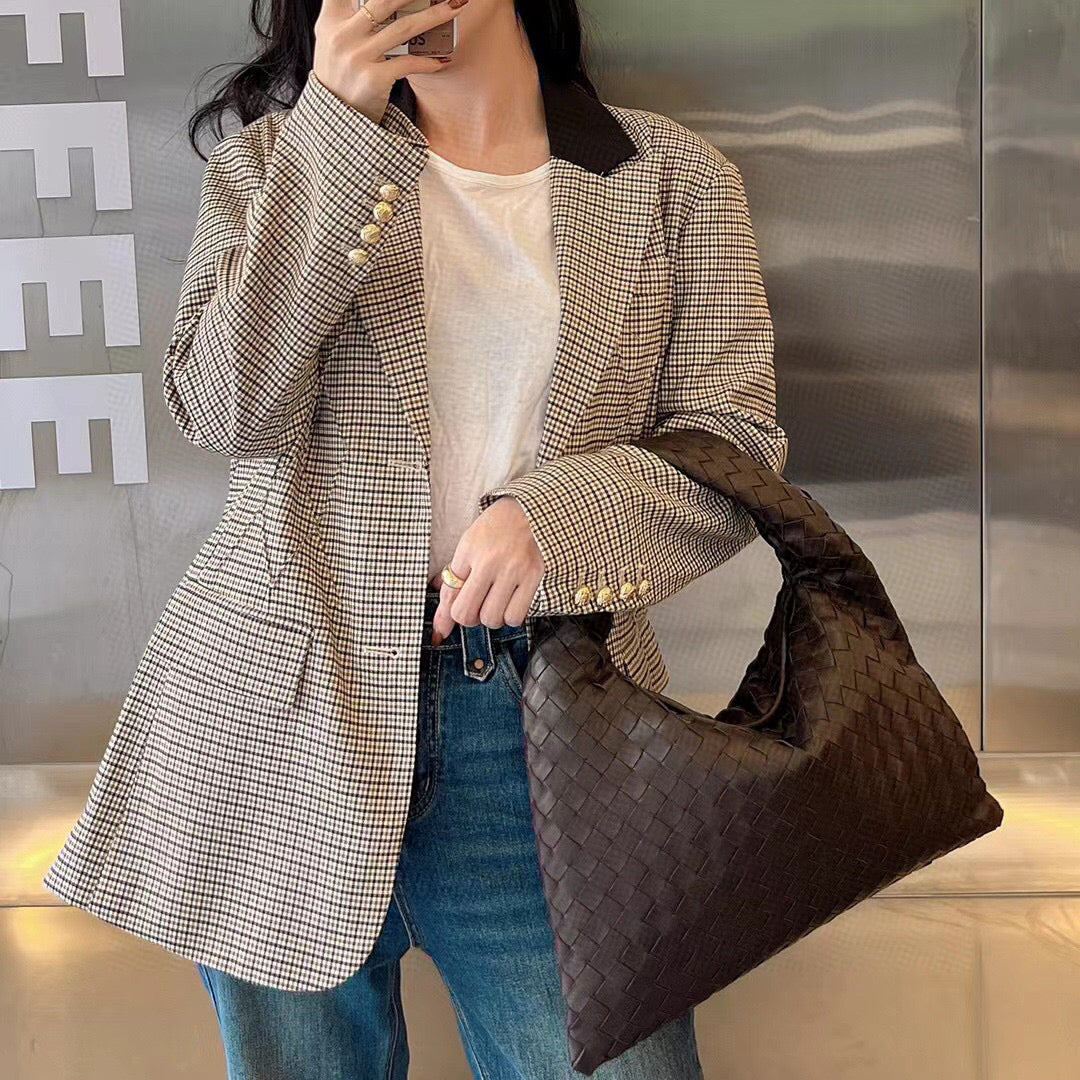 READY TO SHIP Small Hop Shoulder Bag #2269 Dark Chocolate -Clearance