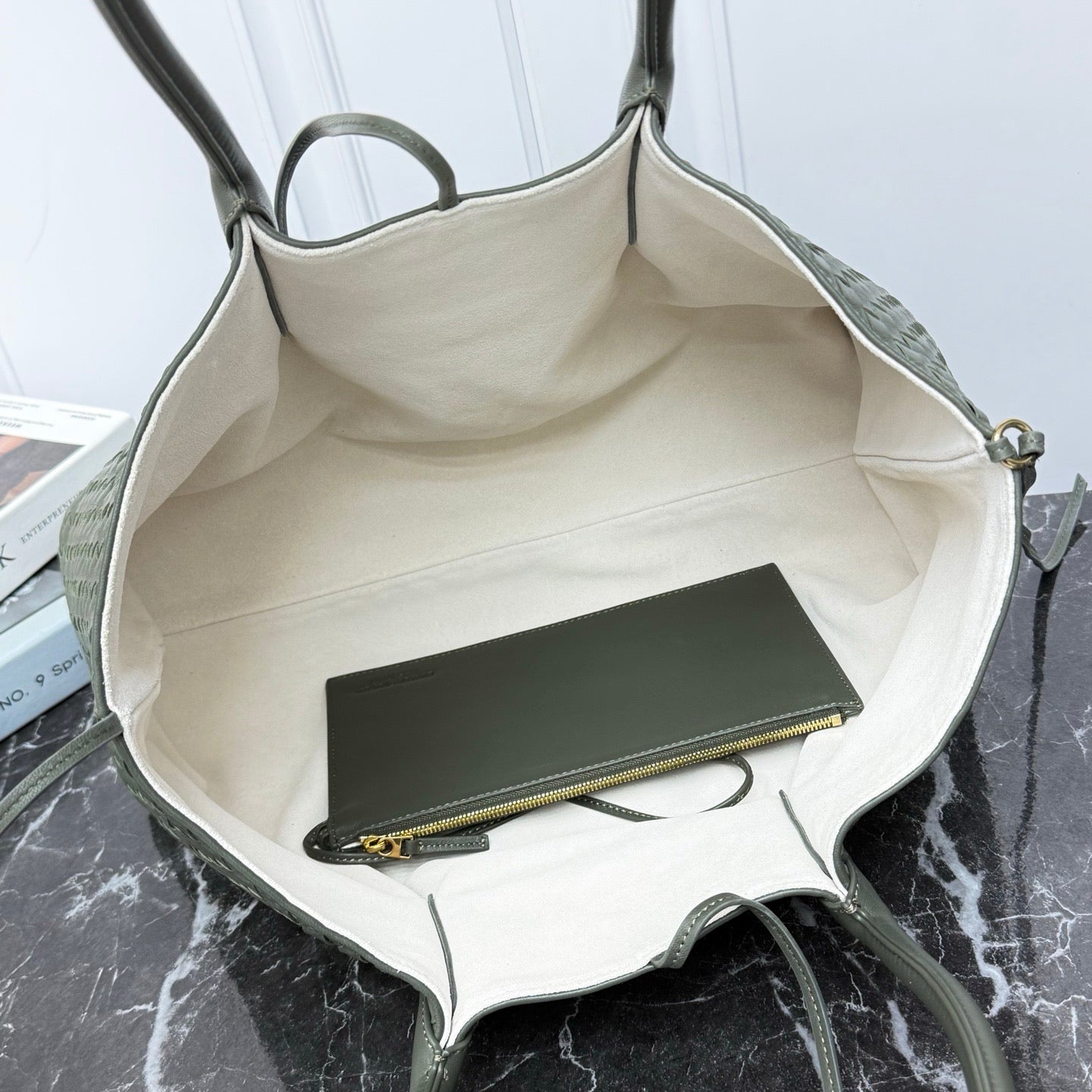 Large Pinacoteca Tote Bag #2281-1 Dual Color Pickle