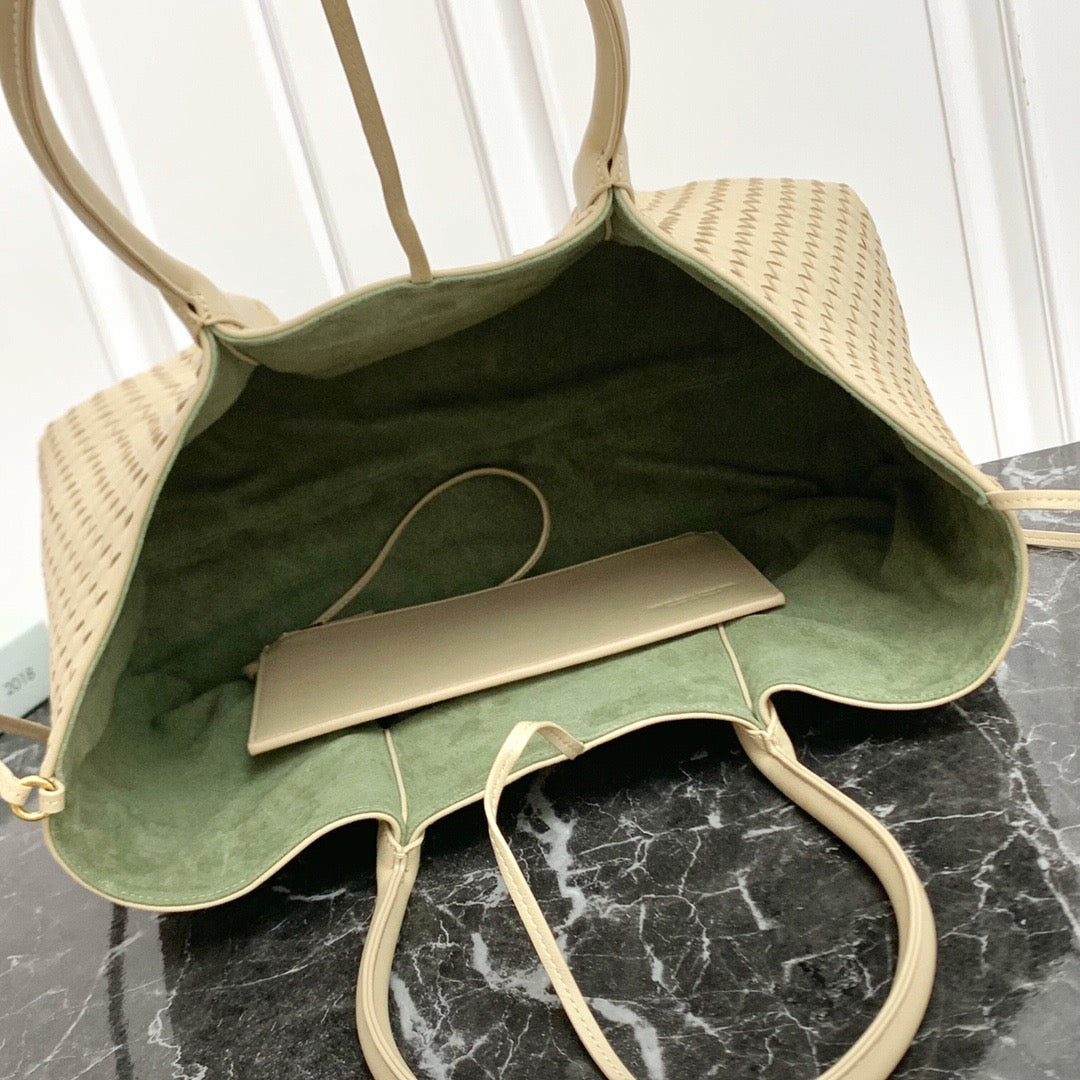Large Pinacoteca Tote Bag #2281-1 Dual Color Oatmeal