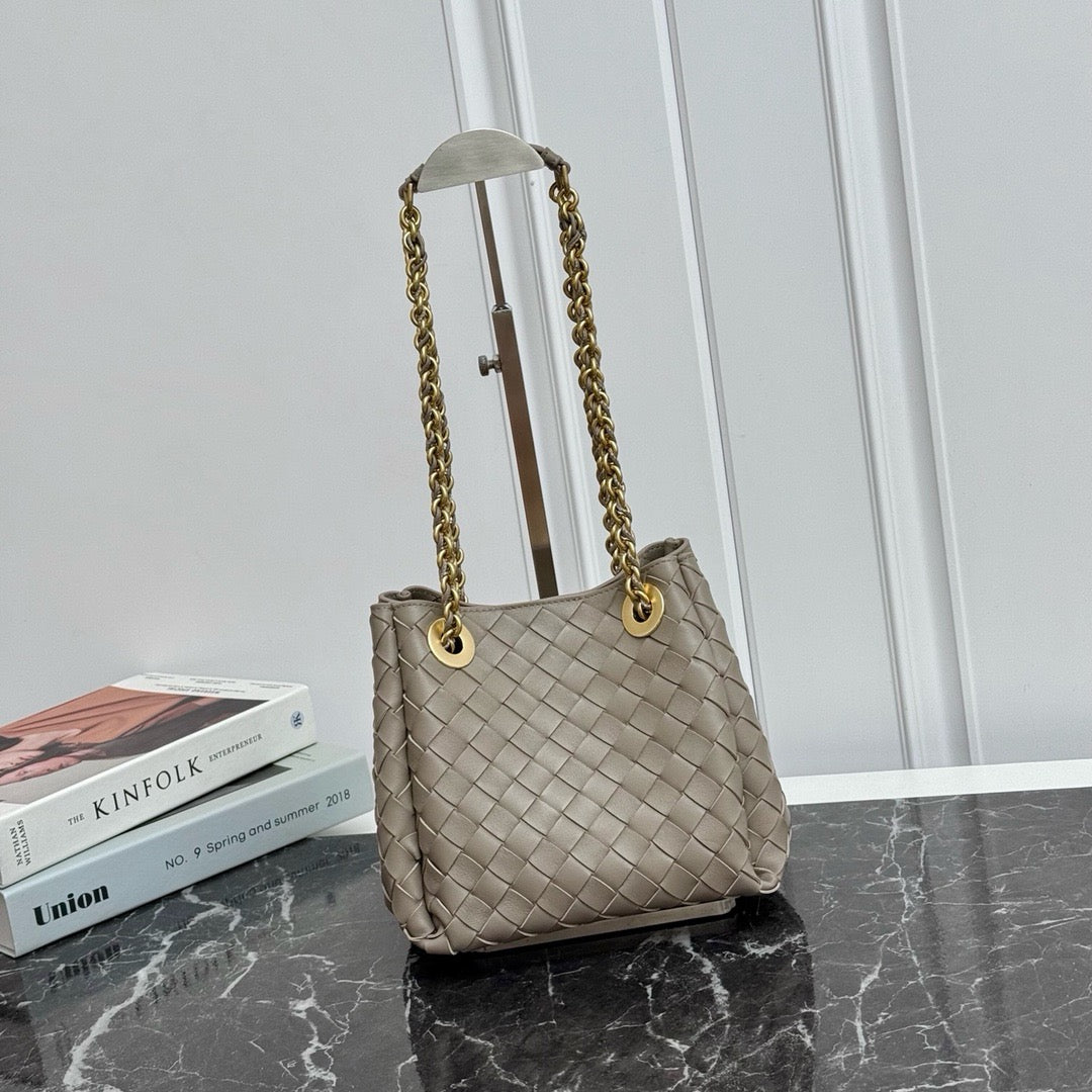 Small Parachute Chain Bag #2279 Limestone
