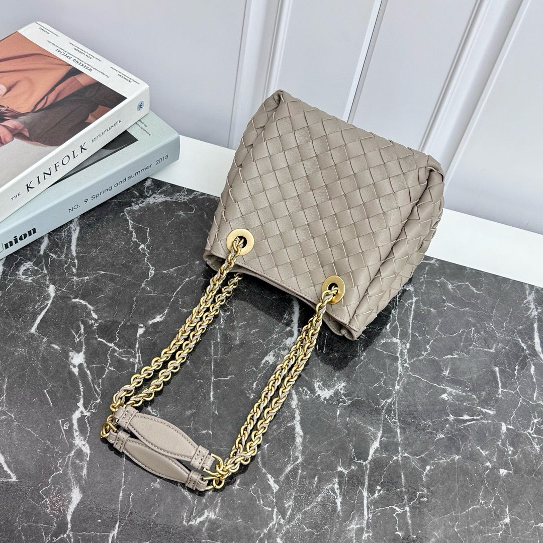 Small Parachute Chain Bag #2279 Limestone