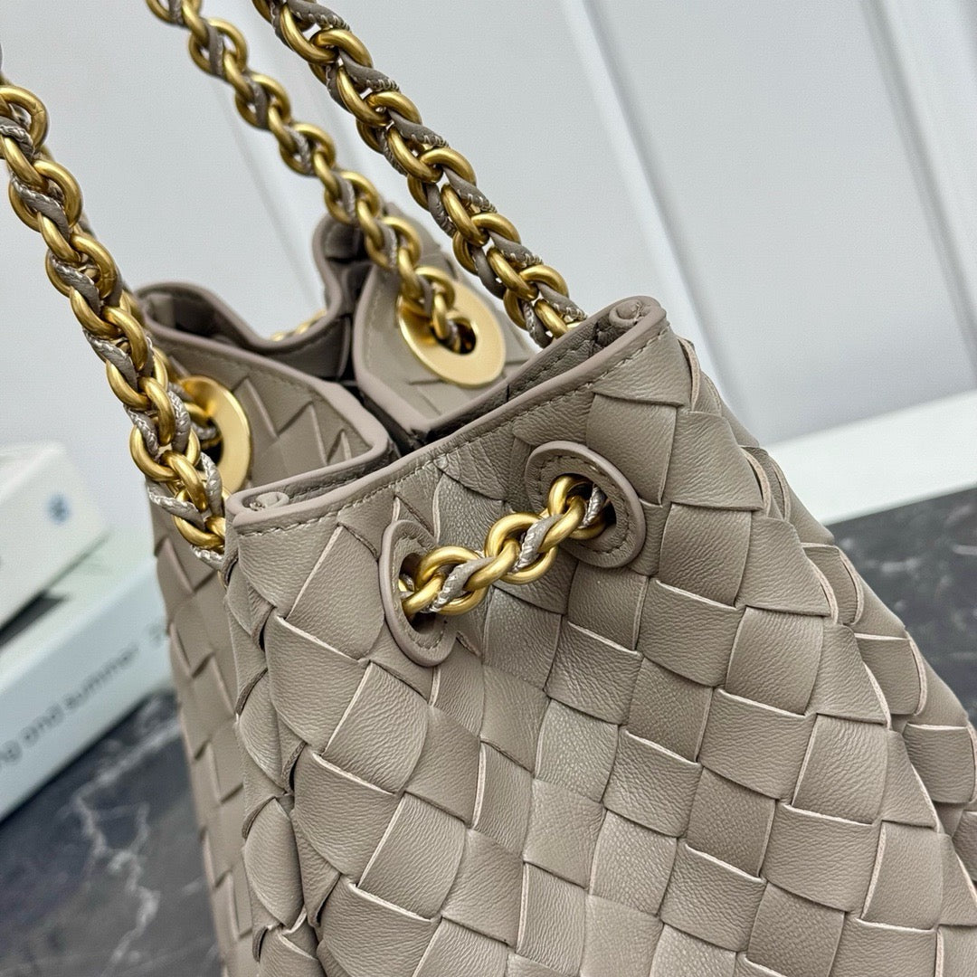 Small Parachute Chain Bag #2279 Limestone