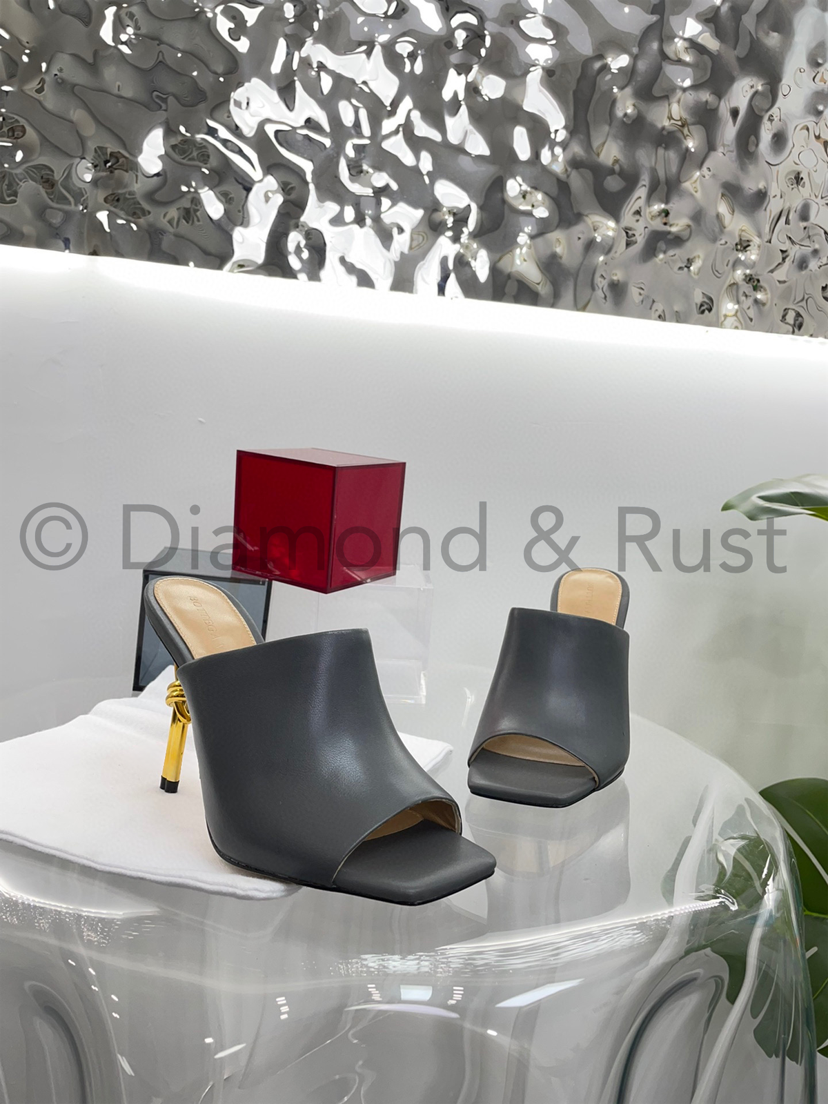 Knot Mule High Heel Shoes