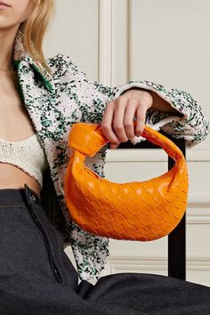 Bottega Veneta Orange Teen Jodie Bag