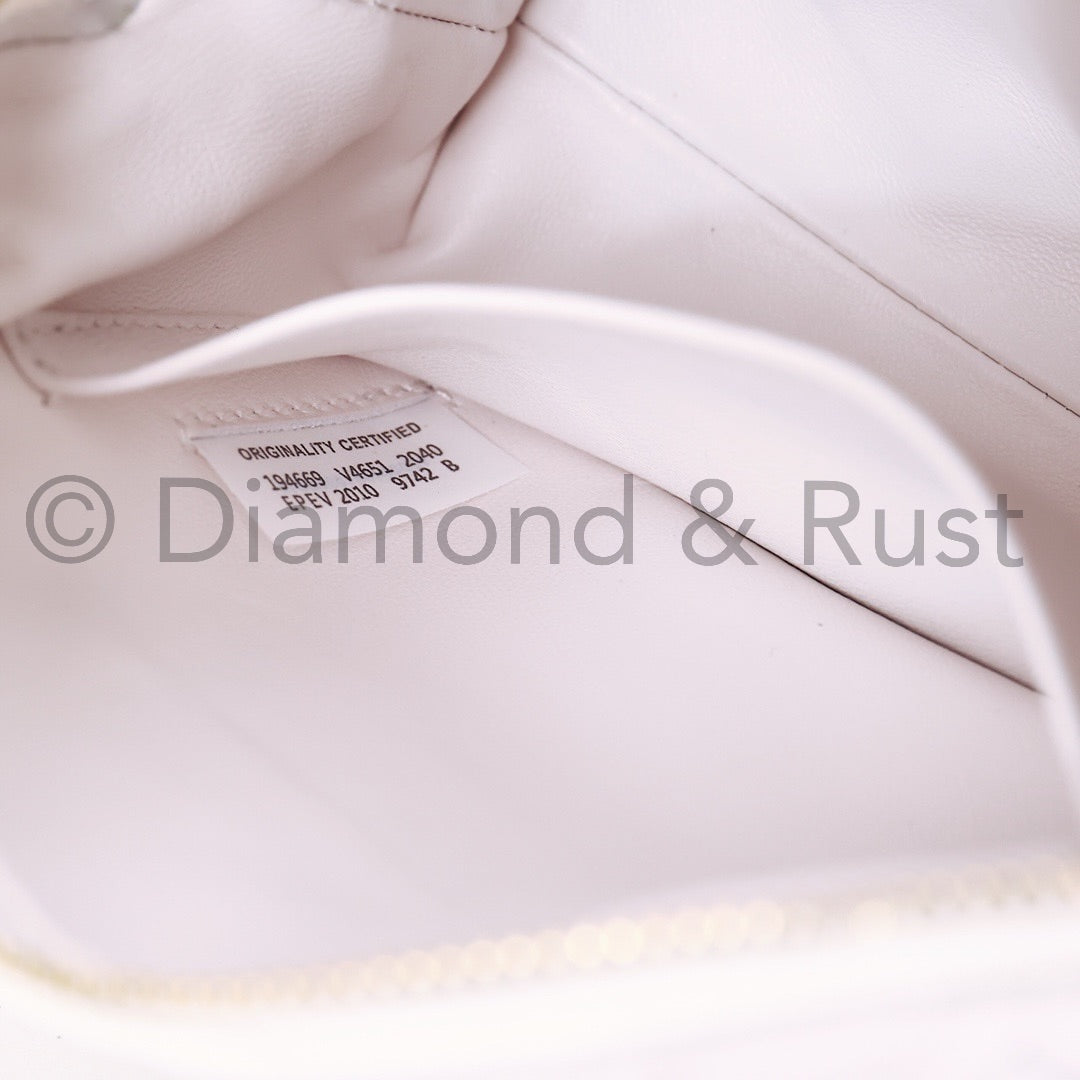 Small Gold Knot Camera Bag #2263-1 White