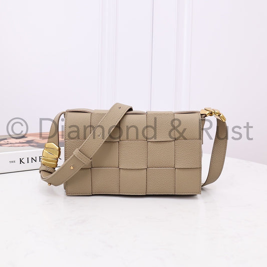 Cassette Bag with Metal Rings #2217A Taupe