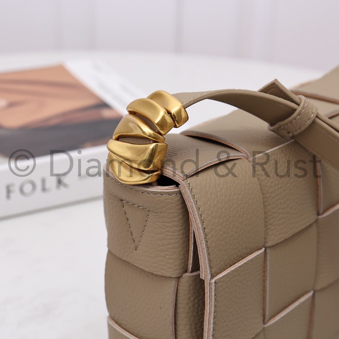 Cassette Bag with Metal Rings #2217A Taupe