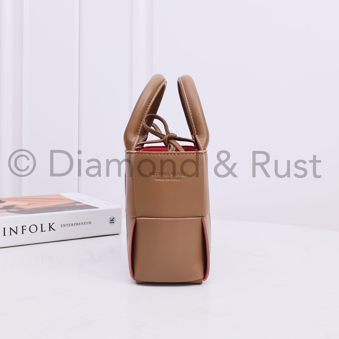 Nano Tote 20cm #2251 Caramel -Red