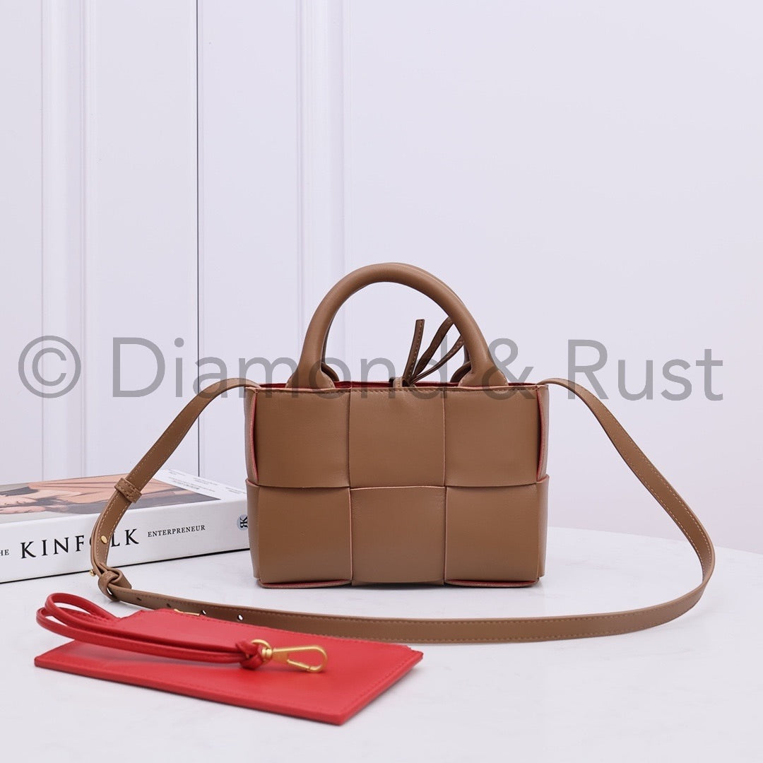 Nano Tote 20cm #2251 Caramel -Red