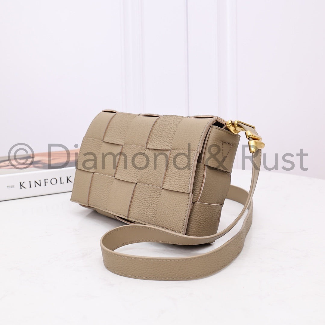 Cassette Bag with Metal Rings #2217A Taupe