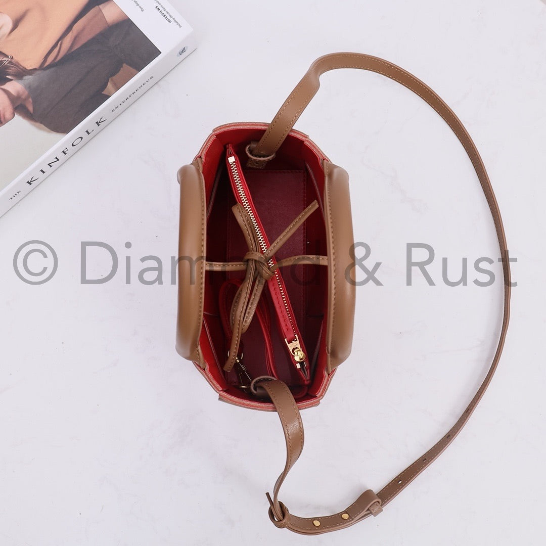 Nano Tote 20cm #2251 Caramel -Red