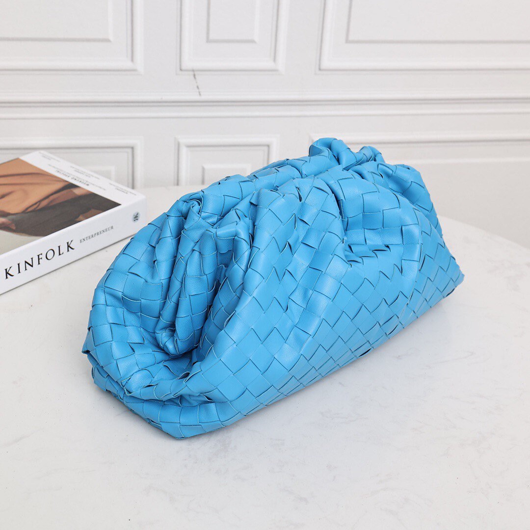 Large Pouch Clutch #9029 Pool Blue