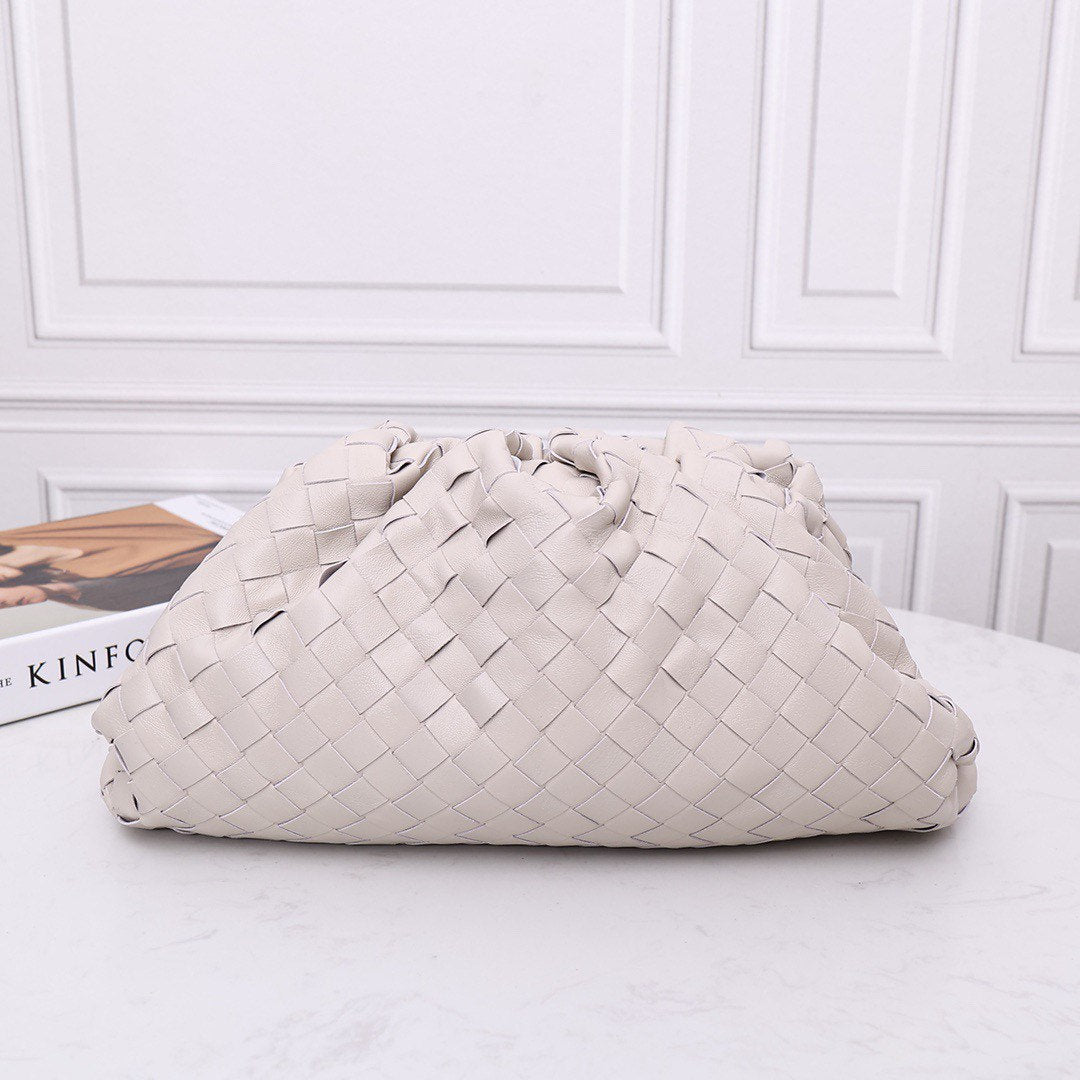 Large Pouch Clutch #9029 Chalk