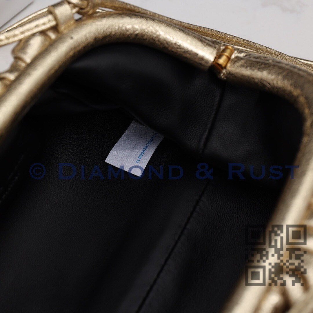 Mini Pouch Bag in Metallica #9032 Distress Gold
