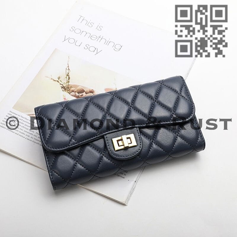 Quilted Two-fold Wallet Cardholder #011