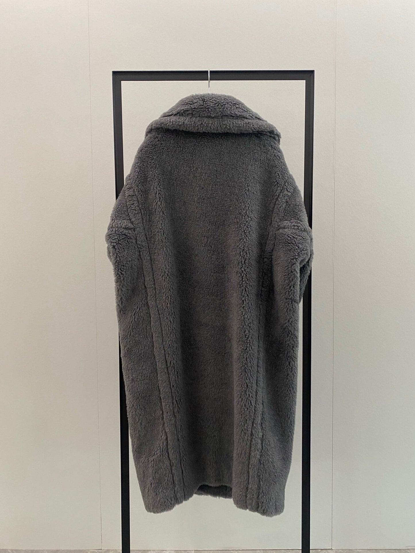M House Teddy Coat Loose fit oversized coat Smoky Gray