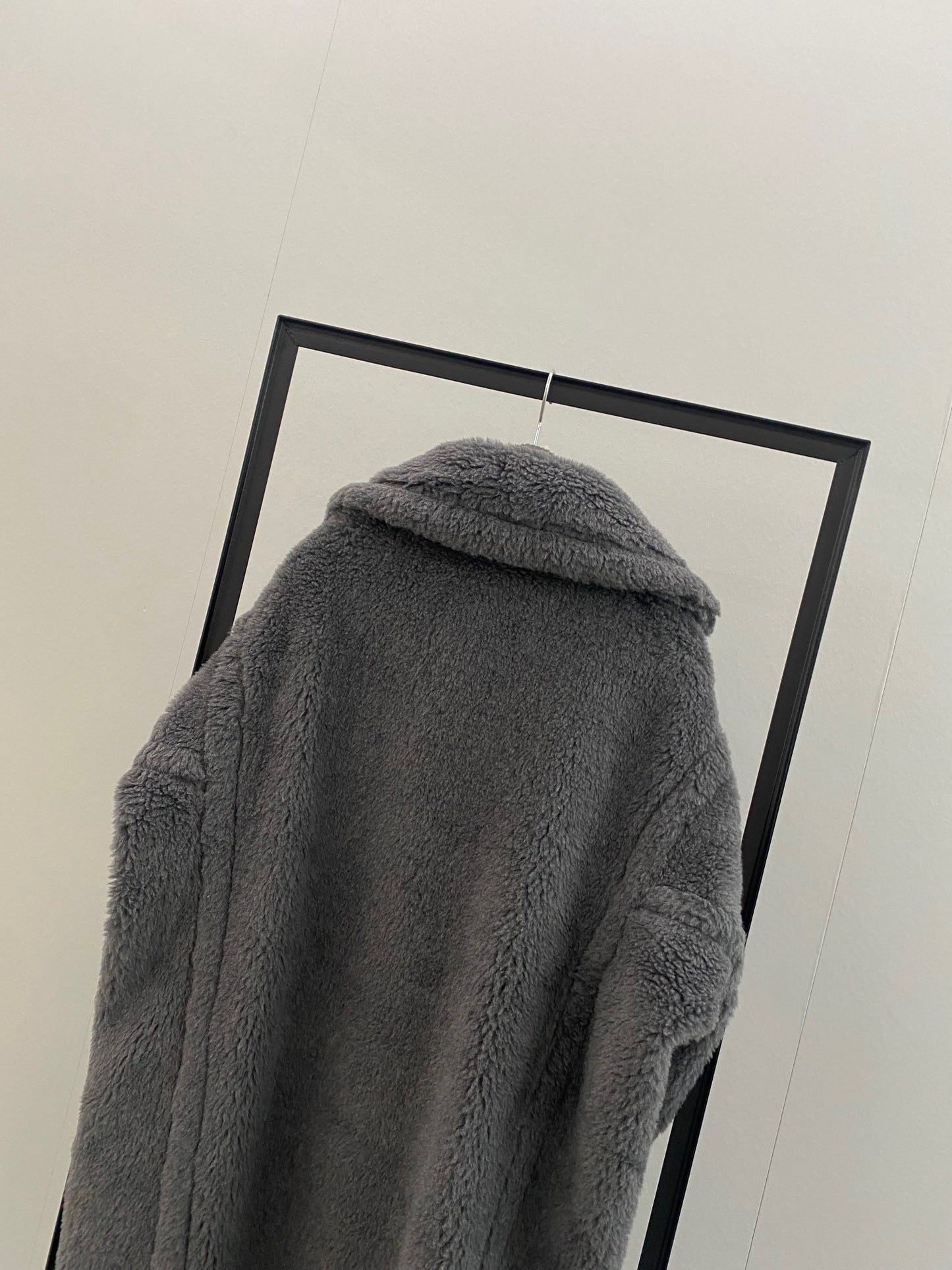 M House Teddy Coat Loose fit oversized coat Smoky Gray
