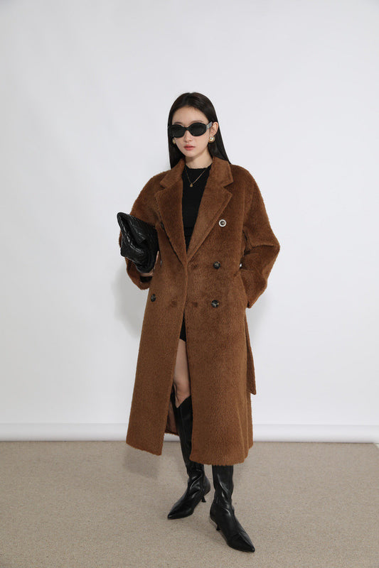Suri wool Long Coat #113066 Camel