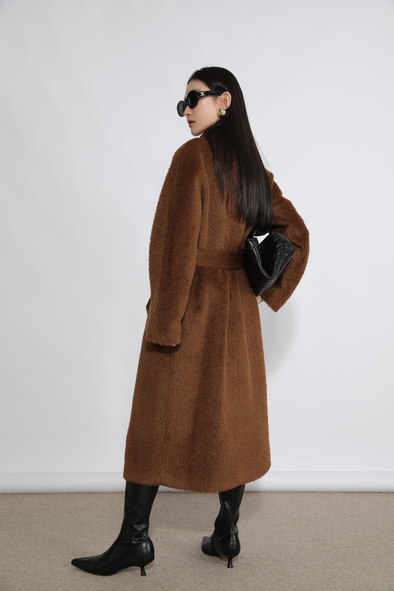 Suri wool Long Coat #113066 Camel