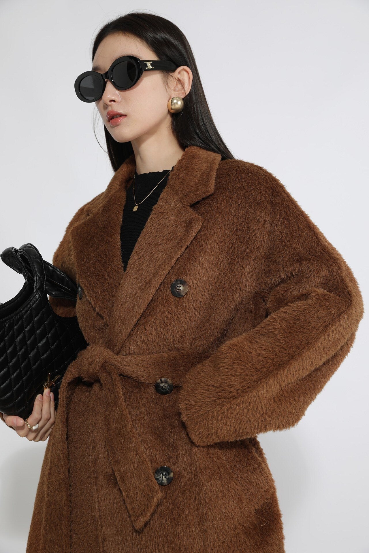 Suri wool Long Coat #113066 Camel