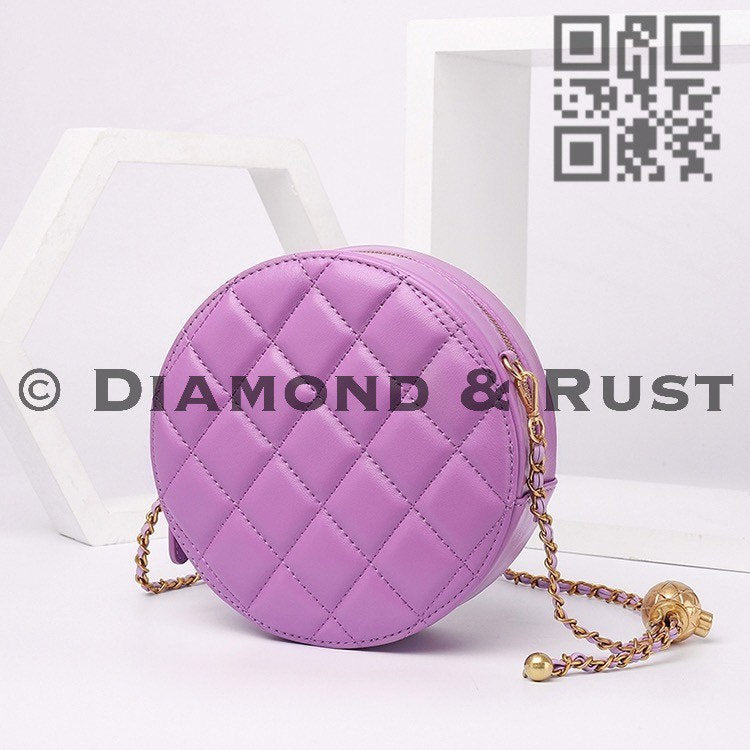 Round Box Chain Bag #1924