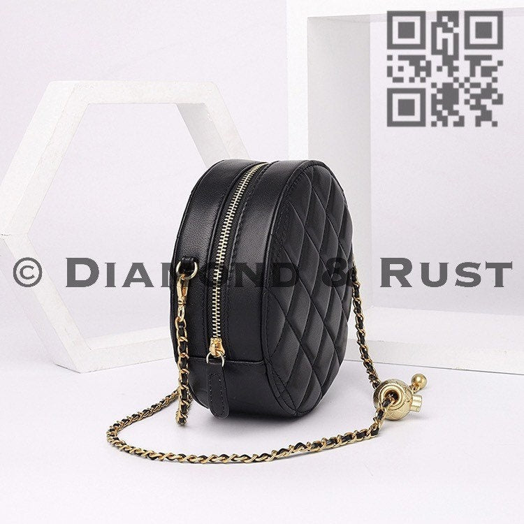 Round Box Chain Bag #1924