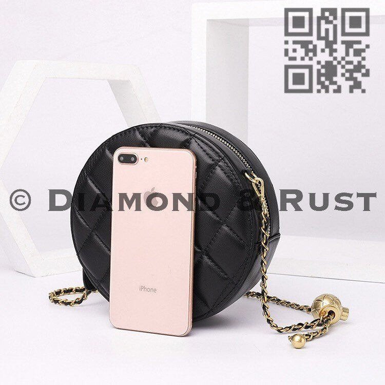 Round Box Chain Bag #1924