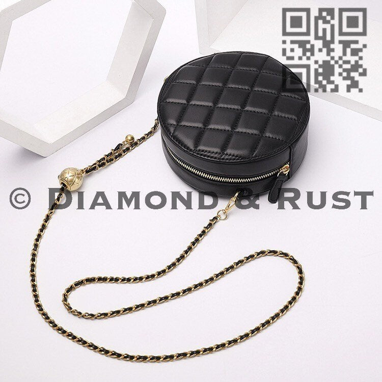 Round Box Chain Bag #1924