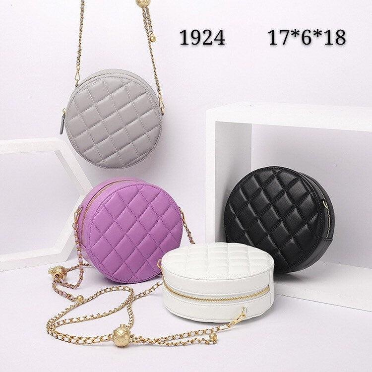 Round Box Chain Bag #1924
