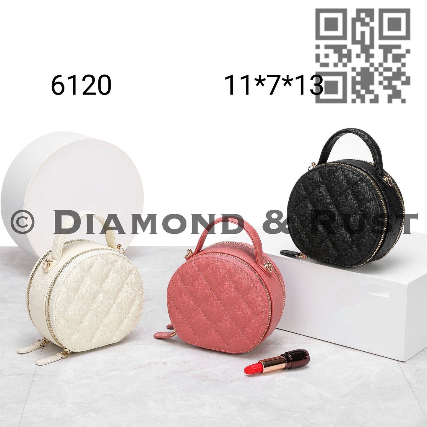 Shoulder Chain Round Bag #6120