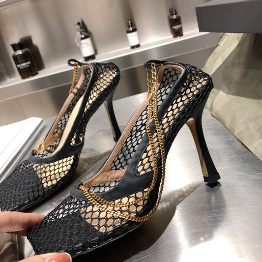 Stretch Lace-up Sandal Shoes