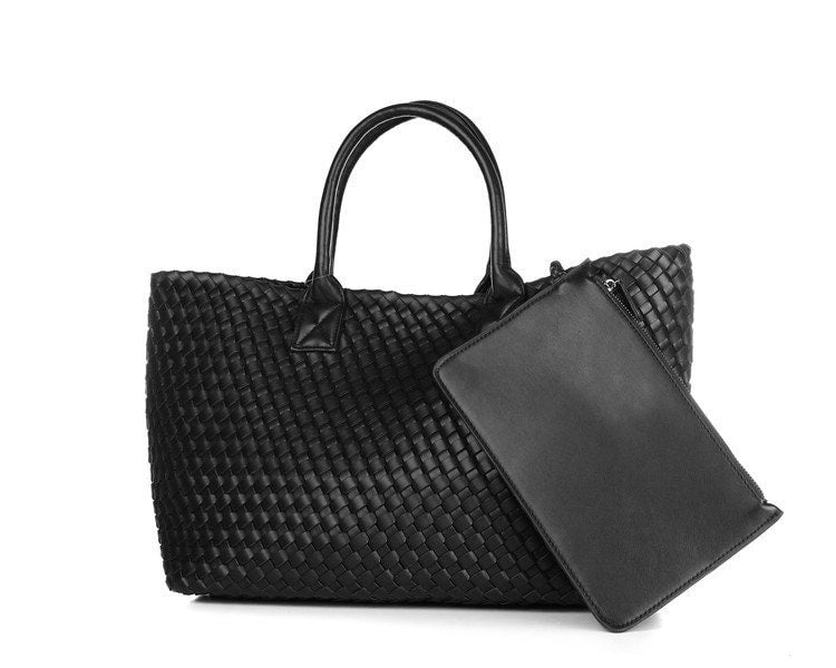 Intrecciato Basket Bag in Vegan Leather (PU)