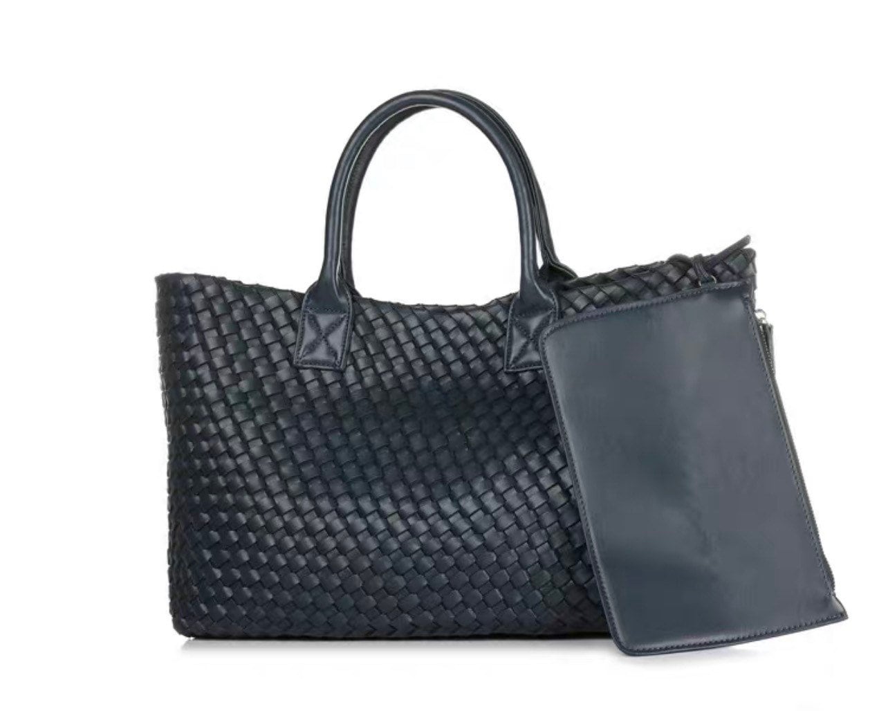 Intrecciato Basket Bag in Vegan Leather (PU)