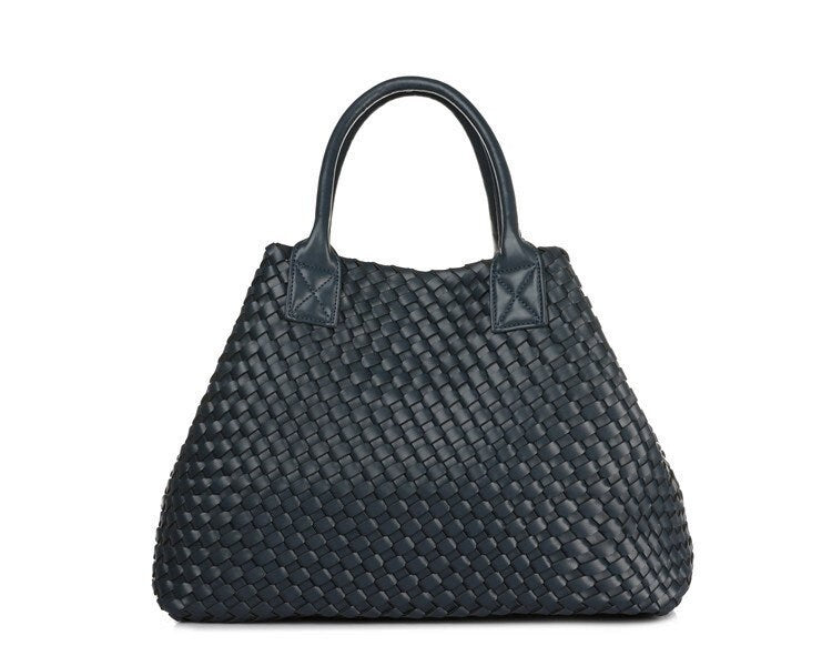 Intrecciato Basket Bag in Vegan Leather (PU)