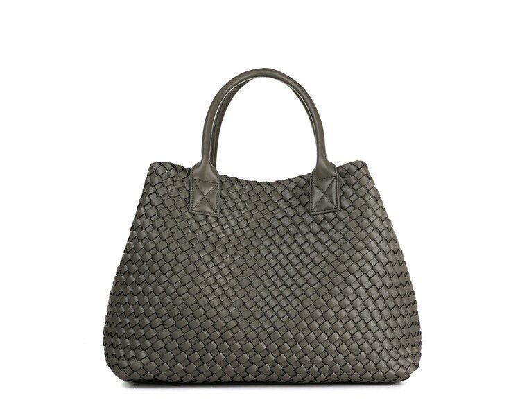 Intrecciato Basket Bag in Vegan Leather (PU)