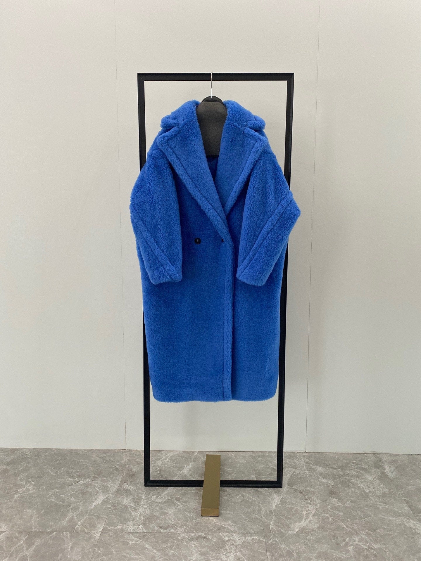 Blue teddy bear coat on sale